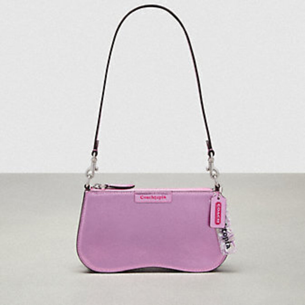 Wavy Baguette Bag In Metallic Coachtopia Leather